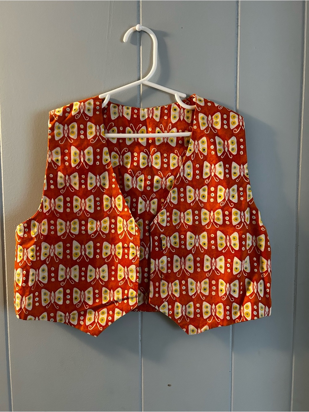 Red Butterfly-Print Kids Vest - Unbranded